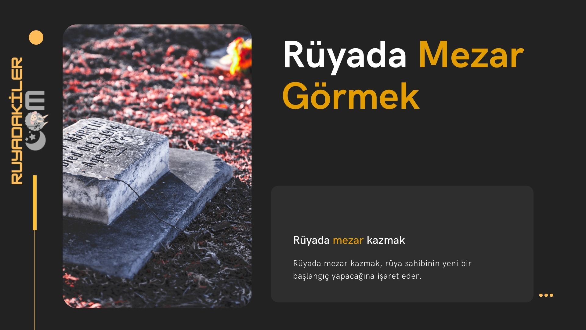 ruyada mezar gormek ruyada mezar kazmak ruya tabirleri